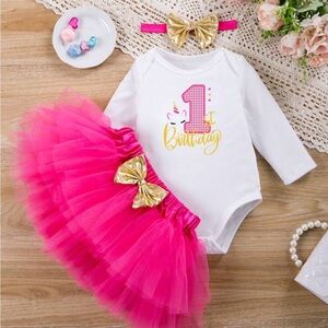 Pink and Gold Birthday Outfit